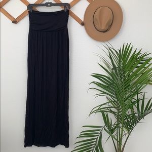 Strapless maxi dress